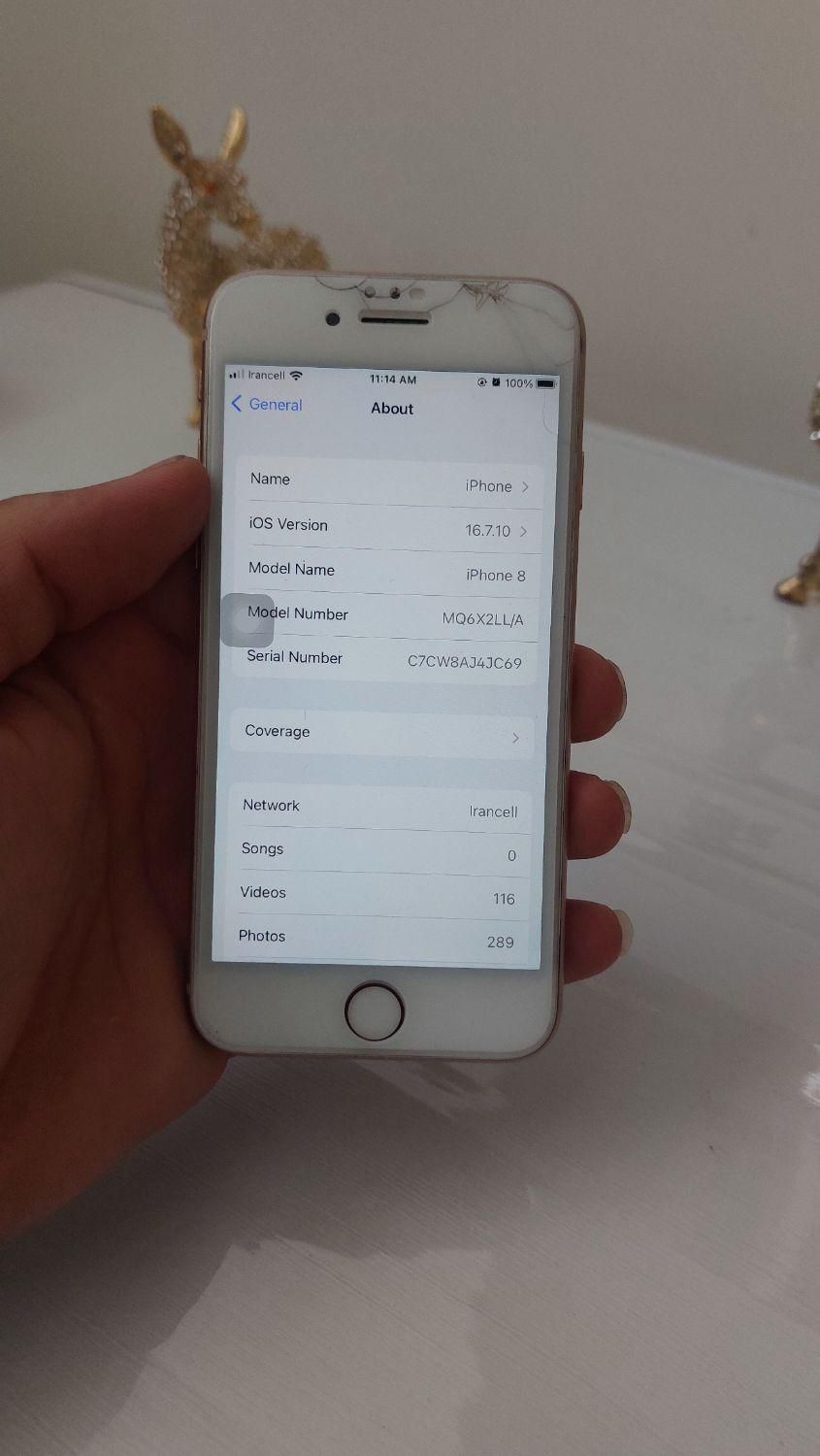 اپل iPhone 8 ۶۴ گیگابایت کم کارکرده|موبایل|تهران, شهرک شریفی|دیوار