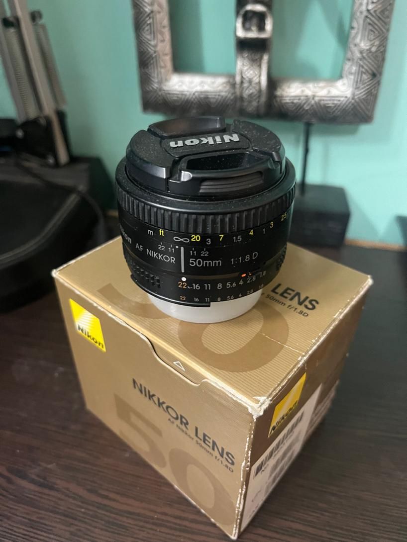 لنز نیکون 50 /f1.8D|دوربین عکاسی و فیلم‌برداری|تهران, سرآسیاب مهرآباد|دیوار
