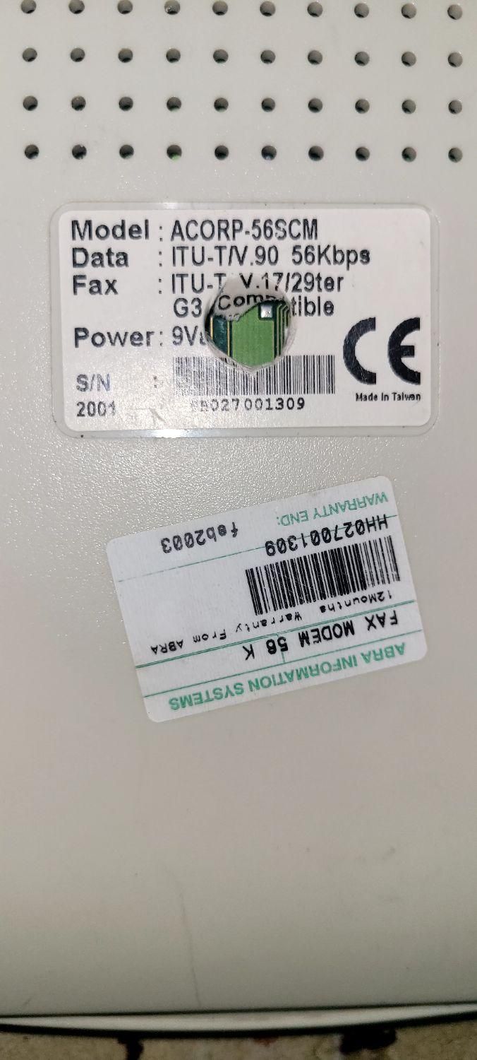 فکس مودم ACORP 56000|پرینتر، اسکنر، کپی، فکس|تبریز, |دیوار