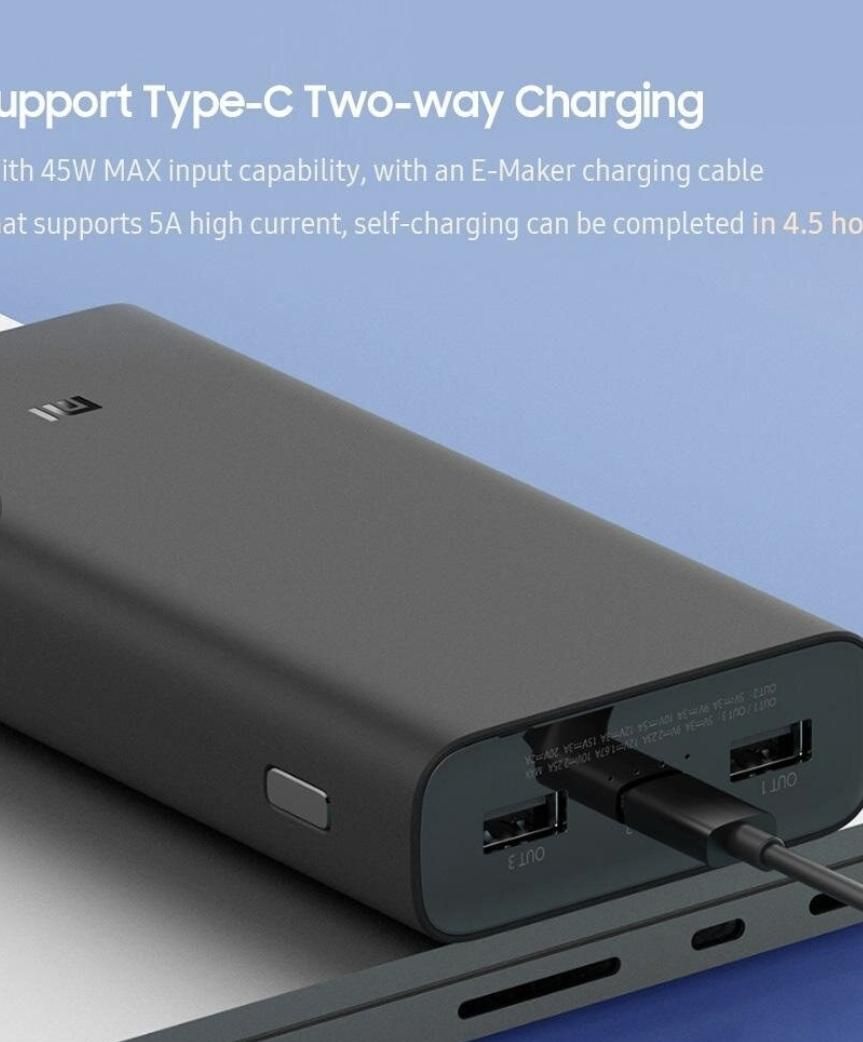 پاور بانک شیائومی فوق سریع ۵۰ واتی20000mAh|لوازم جانبی موبایل و تبلت|تهران, ابراهیم‌آباد|دیوار