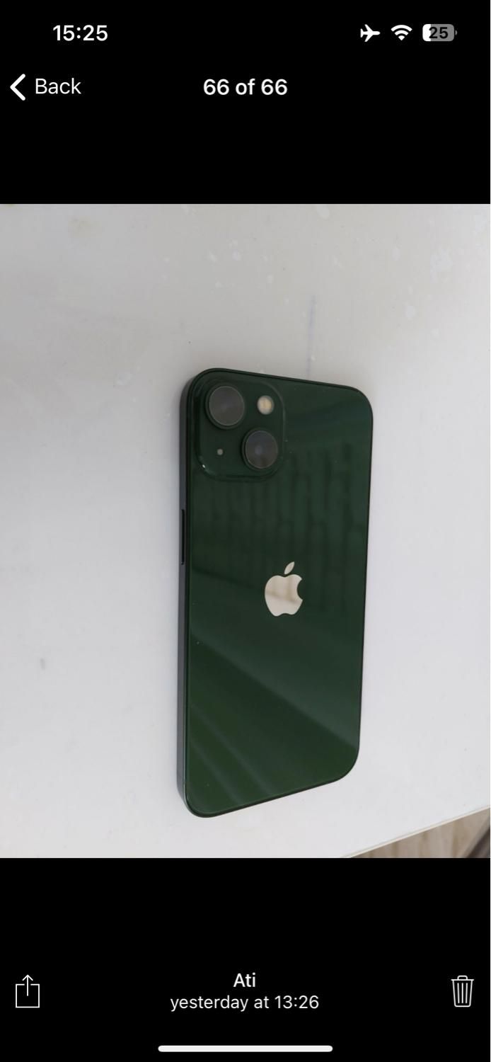 اپل iPhone 13 با حافظهٔ ۱۲۸ گیگابایت|موبایل|تهران, گمرک|دیوار