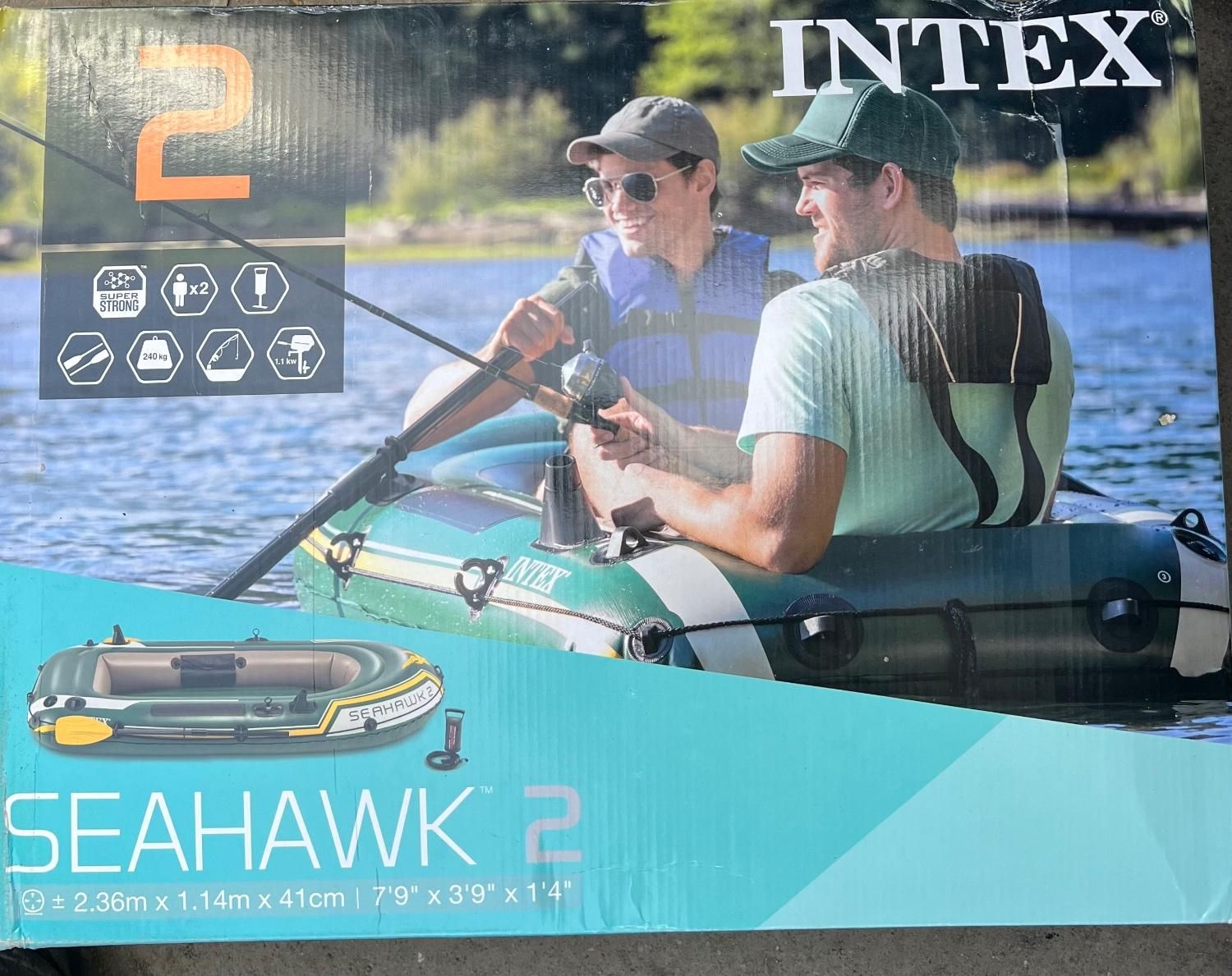 قایق بادی اینتکس Seahawk 2 دو نفره  نو|غواصی و ورزش‌های آبی|تهران, قیطریه|دیوار
