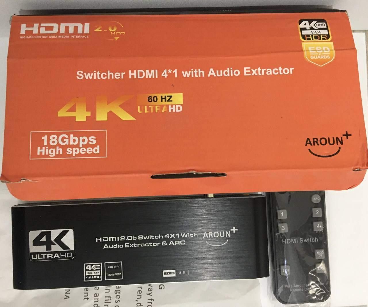 سوئیچ HDMI Aroun+ Switcher HDMI 4*1 4K 60HZ|قطعات و لوازم جانبی رایانه|تهران, تهران‌نو|دیوار