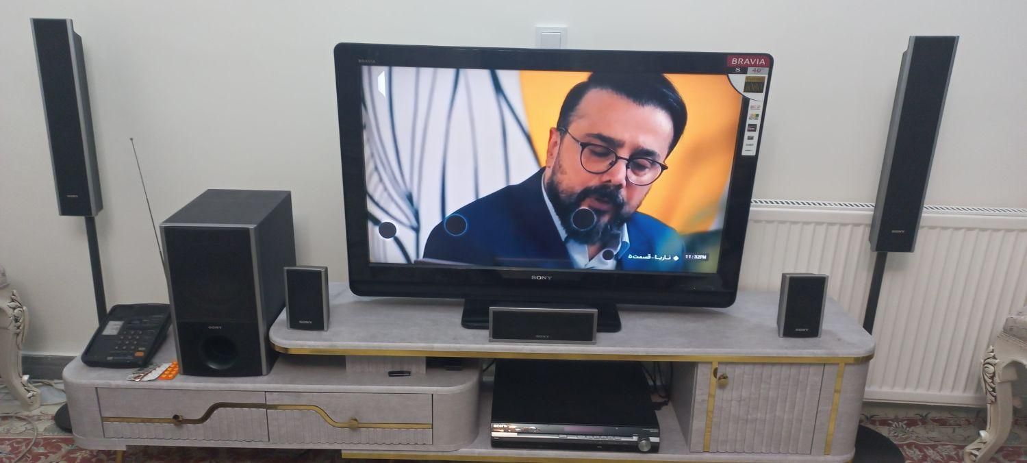 تلویزیون ۴۰ اینچ سونی به همراه سینما خانگی سونی|تلویزیون و پروژکتور|تهران, کاظم‌آباد|دیوار