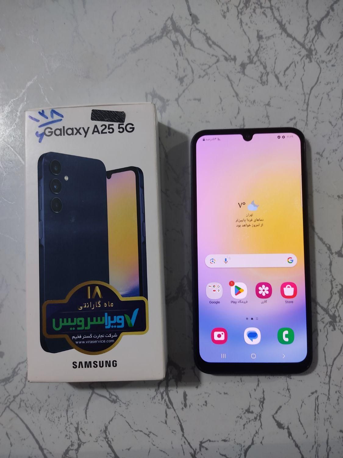 سامسونگ Galaxy A25 5G در حدنو حافظه 128 گیگ رام 6|موبایل|تهران, دولت‌آباد|دیوار