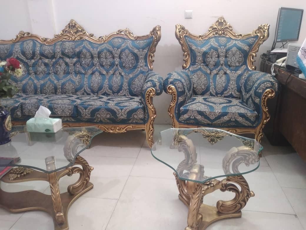 سرویس مبل چوب کاملا سالم و مرتب|مبلمان خانگی و میز عسلی|مشهد, کلاهدوز|دیوار