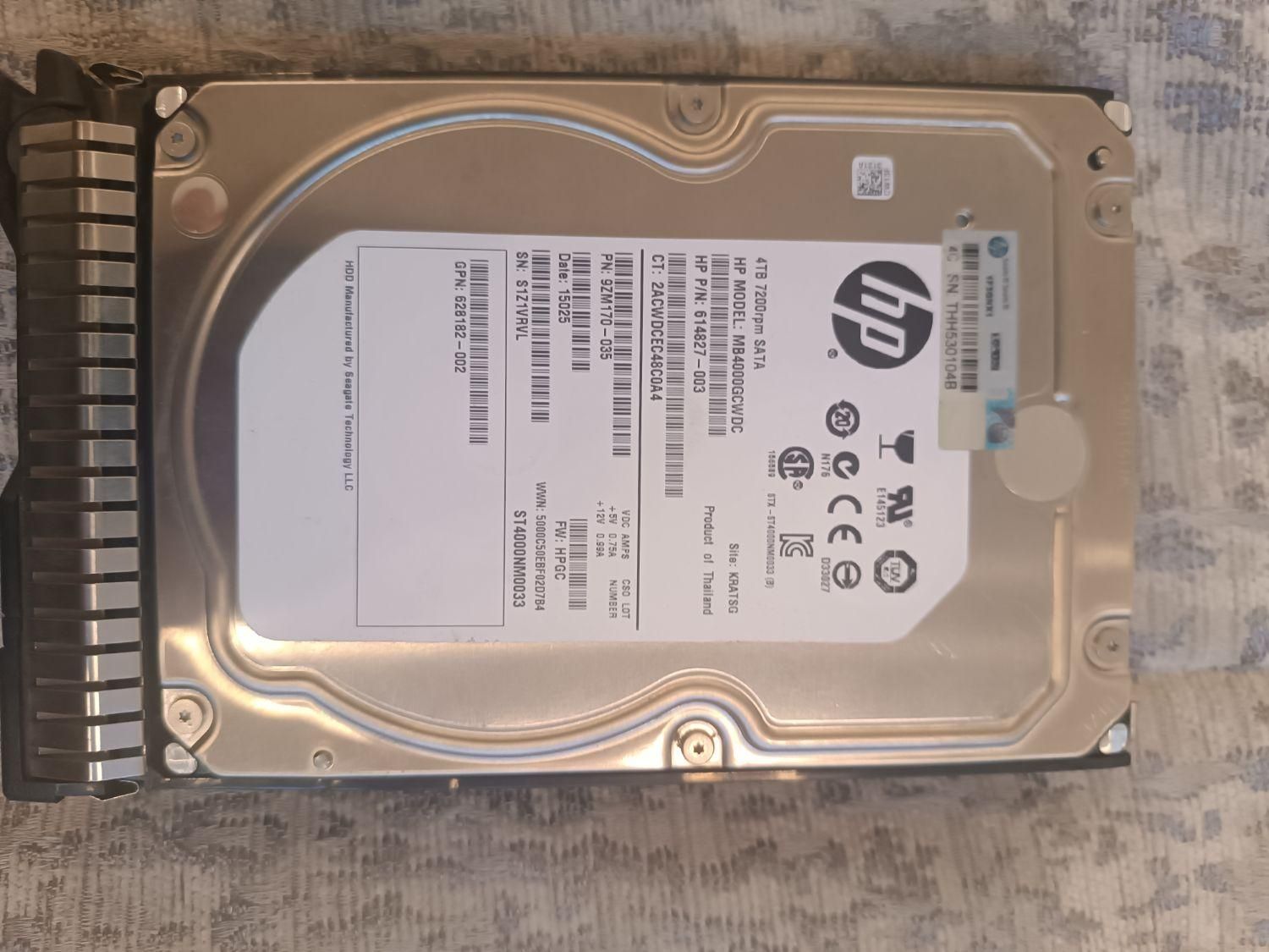 هارد سرور.    HP 4TB SATA 6G 7.2 Lff|قطعات و لوازم جانبی رایانه|تهران, استاد معین|دیوار