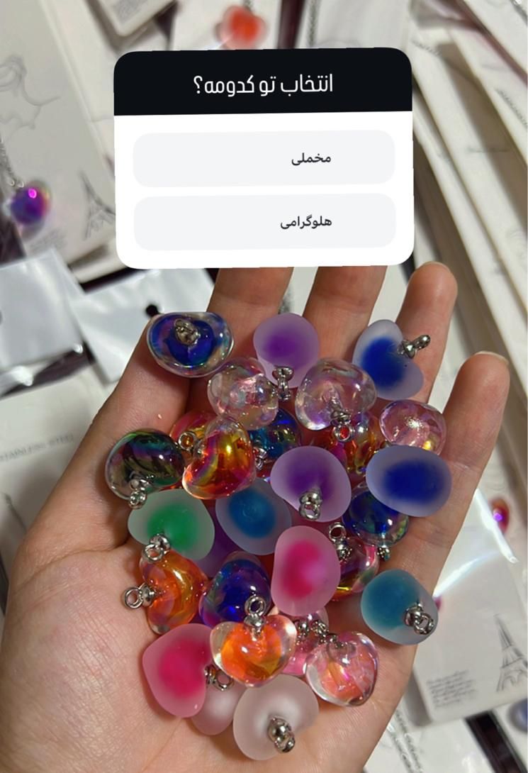 فروش تک و عمده گردنبند مخملی هلوگرامی شبتاب کادویی|بدلیجات|تهران, یافت‌آباد|دیوار