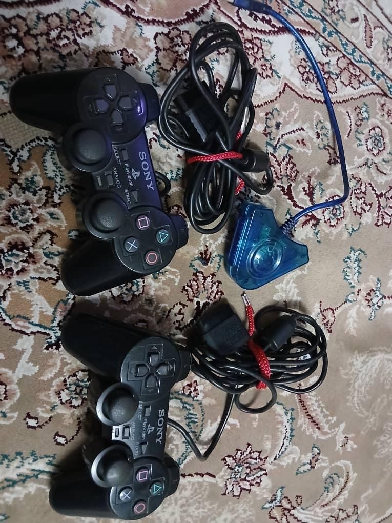 دسته کنسول بازی ps2 به همراه مبدل پی سی|کنسول، بازی ویدئویی و آنلاین|تهران, شارق شرقی|دیوار