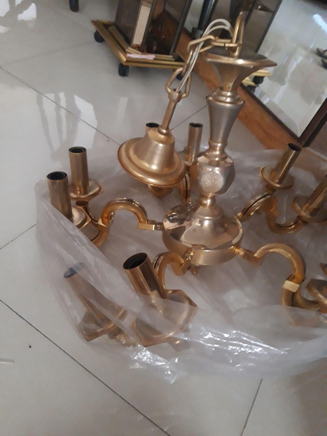 لوستر اب طلا|لوستر و چراغ آویز|تهران, کوی فردوس|دیوار
