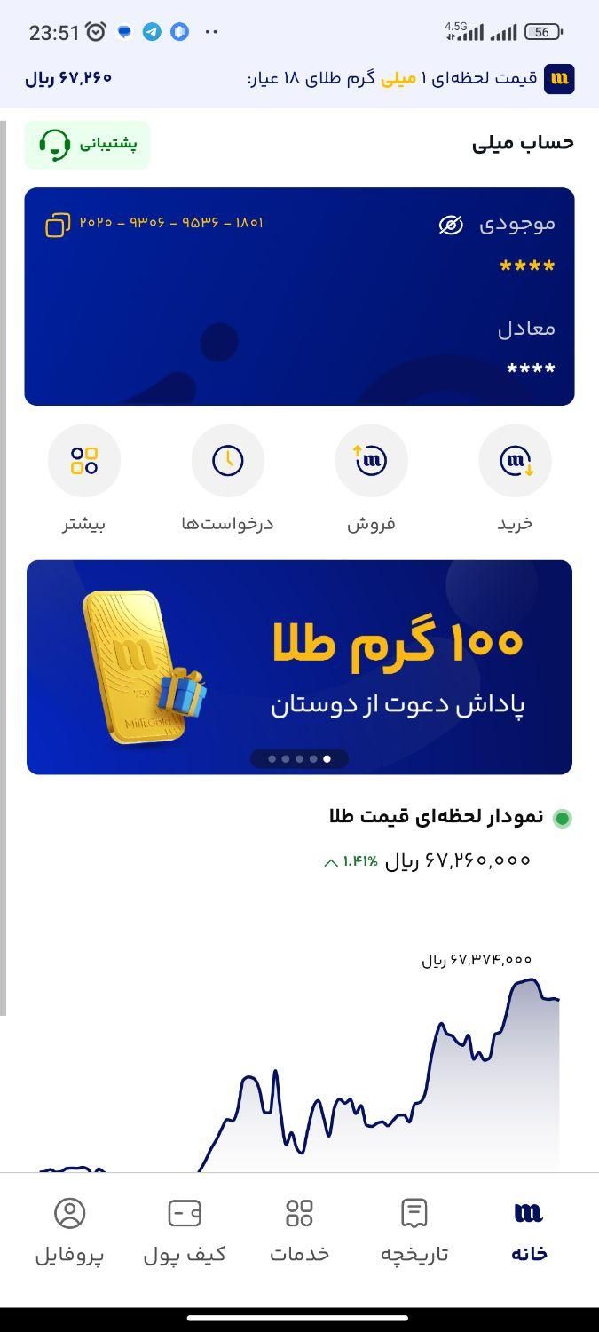 جایزه ثبت نام در میلی|کارت هدیه و تخفیف|تهران, قیطریه|دیوار