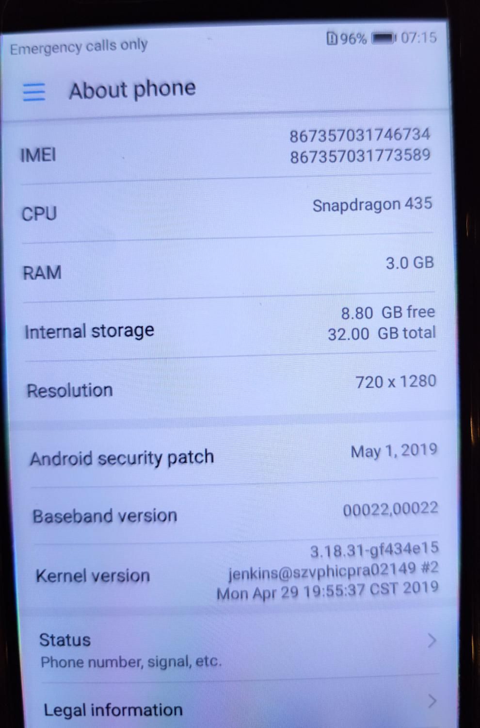 هواوی Y7 Prime با حافظهٔ ۳۲ گیگابایت|موبایل|تهران, ایوانک|دیوار