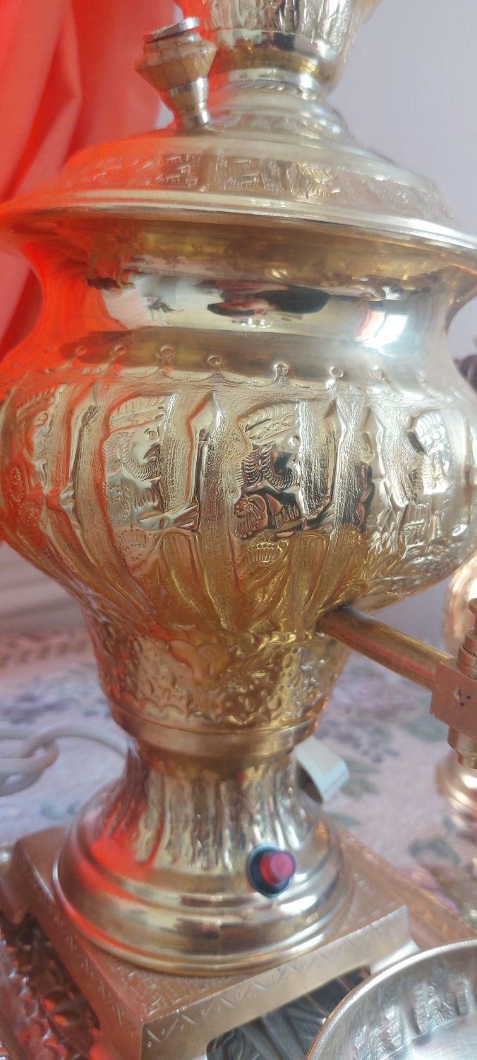 سماور برقی سنتی برنجی|سماور، چای‌ساز، قهوه‌ساز|تهران, تهرانپارس غربی|دیوار