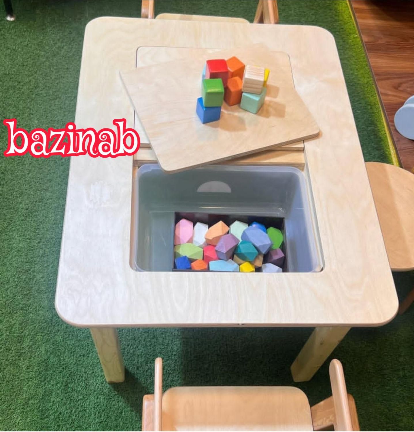 میز شن/آب/مونته سوری چوبی کودک/تجهیزخانه بازی/مهد|اسباب‌‌بازی|تهران, نعمت‌آباد|دیوار