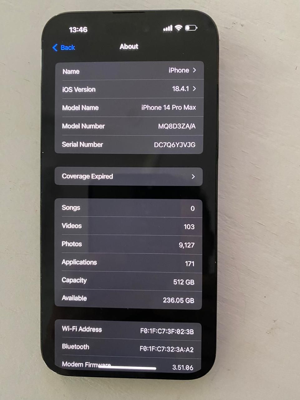 اپل iphone 14 Pro Max با حافظهٔ ۵۱۲ گیگابایت|موبایل|تهران, بهداشت|دیوار