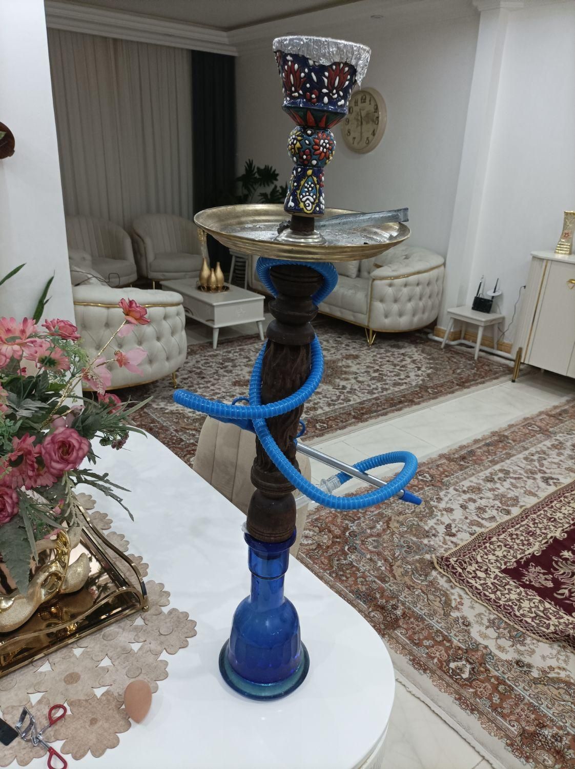 قلیان چوبی از جنس گردو|کلکسیون و سرگرمی|شاهین دژ, |دیوار