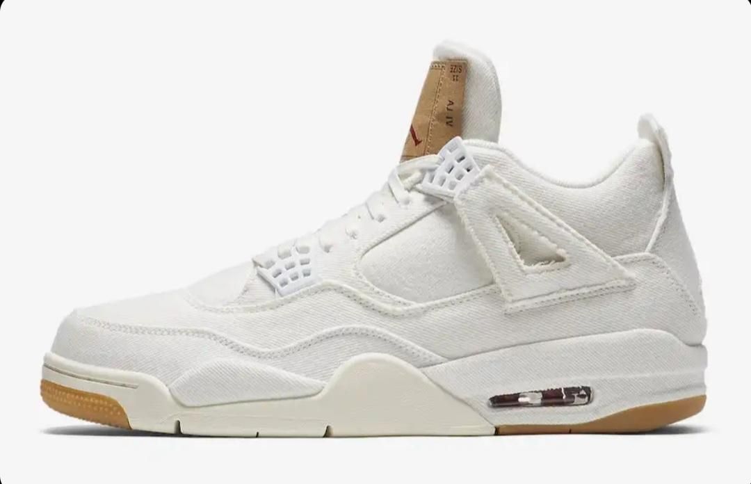 لیوایز ایر جردن ۴ سفید Levis Air Jordan 4 white|کیف، کفش، کمربند|تهران, بازار|دیوار