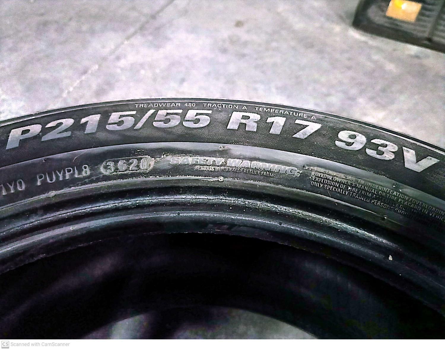 لاستیک سایز 215/55R17|قطعات یدکی و لوازم جانبی|تهران, شهرک راه‌آهن|دیوار