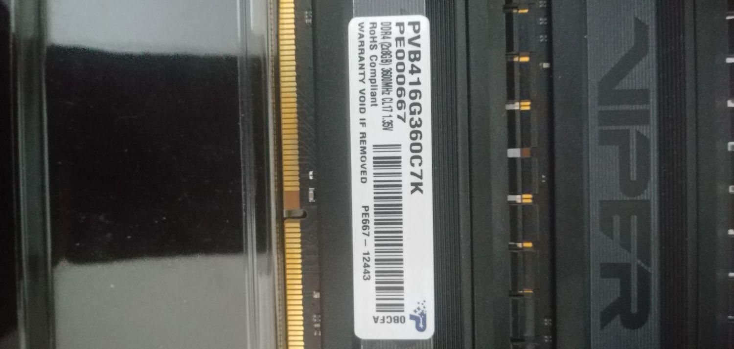رم ddr4  گیگابایت 16 پاتریوت  اوورکلاکینگ|قطعات و لوازم جانبی رایانه|تهران, مرزداران|دیوار