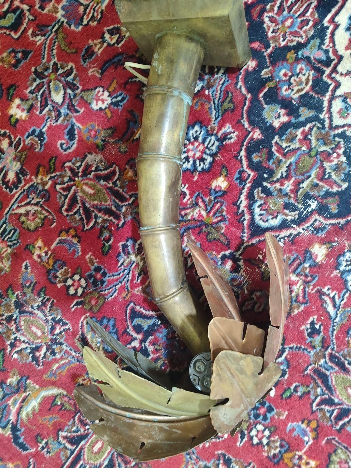 چراغ مسی.برنجی طرح نخل|چراغ خواب و آباژور|تهران, صادقیه|دیوار