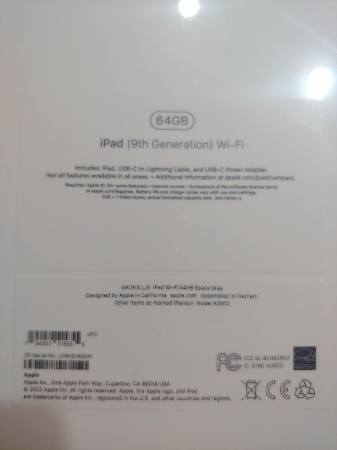 ipad 9th gen 64gb wifi only  اکبند پلمپ|تبلت|تهران, دریاچه شهدای خلیج فارس|دیوار