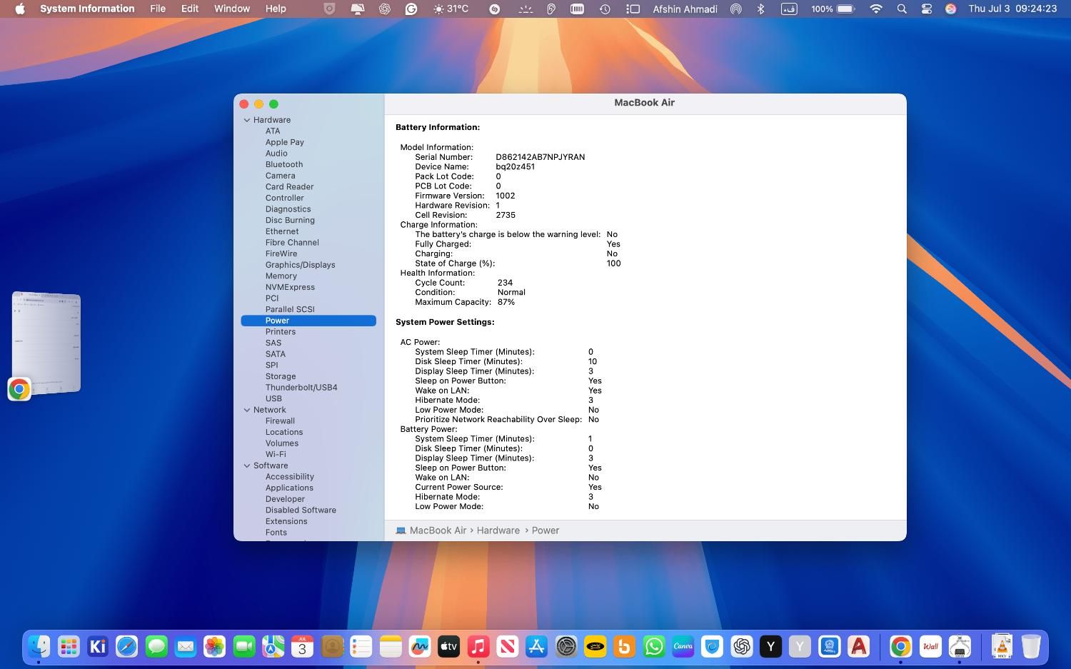 لپ تاپ 13 اینچی اپل مدل MacBook Air 2020-M1|رایانه همراه|تهران, تهرانپارس شرقی|دیوار