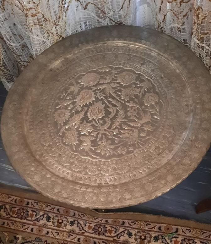 سینی مسی پایه دار|صنایع دستی و سایر لوازم تزئینی|تهران, فاطمی|دیوار