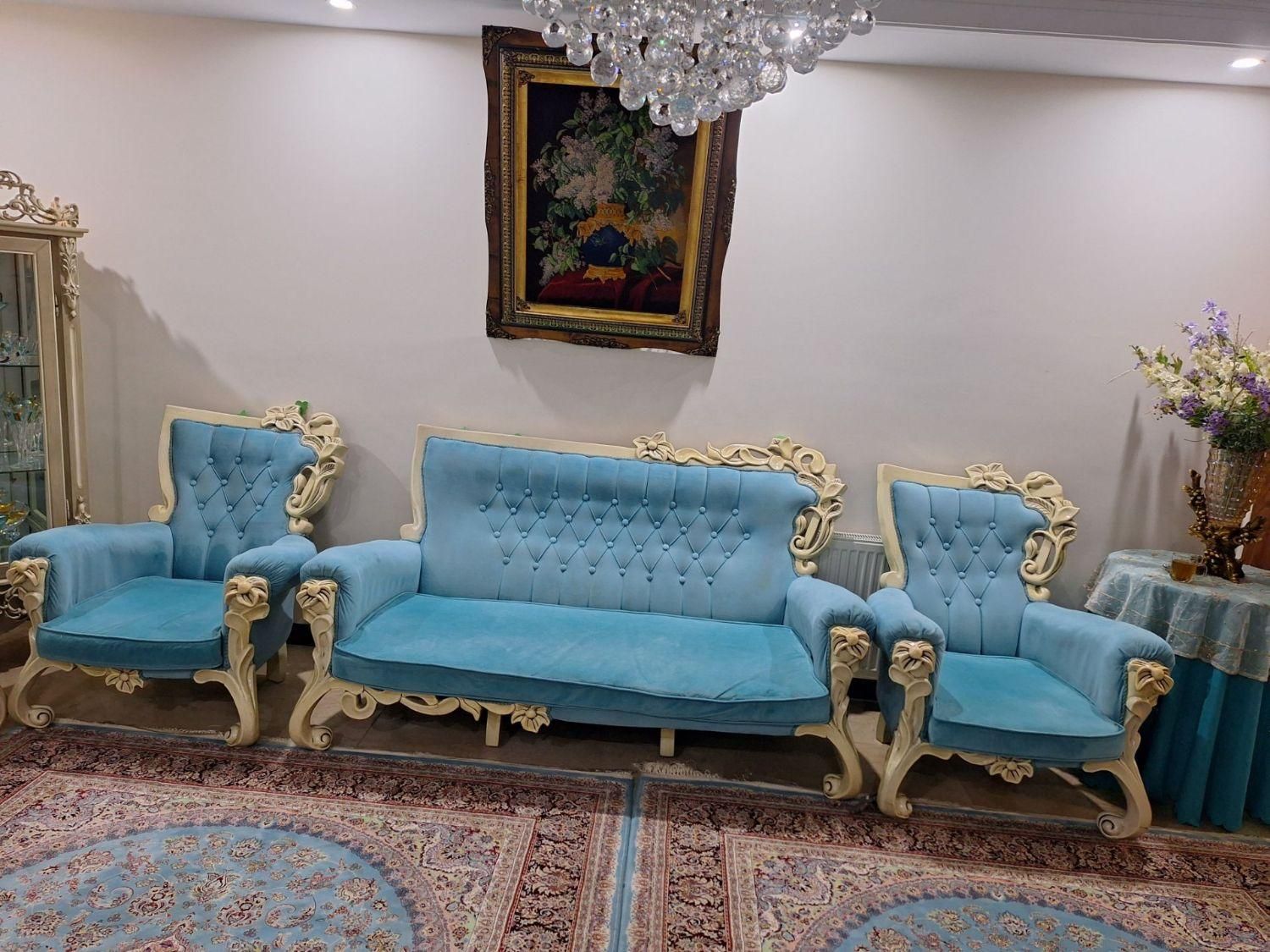 مبلمان ۷ نفره راحت|مبلمان خانگی و میز عسلی|تهران, شیوا|دیوار