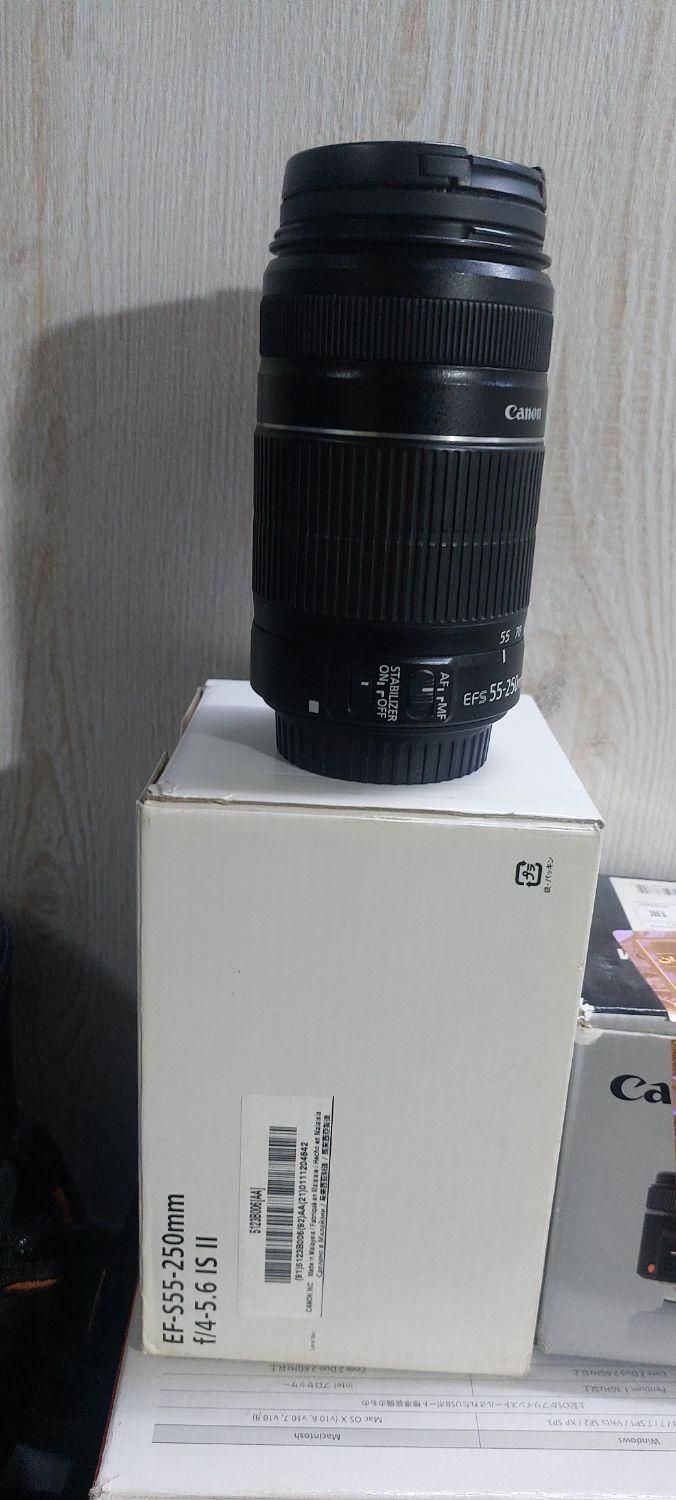 لنز ۵۵-۲۵۰ کنون canon|دوربین عکاسی و فیلم‌برداری|تهران, دروازه شمیران|دیوار
