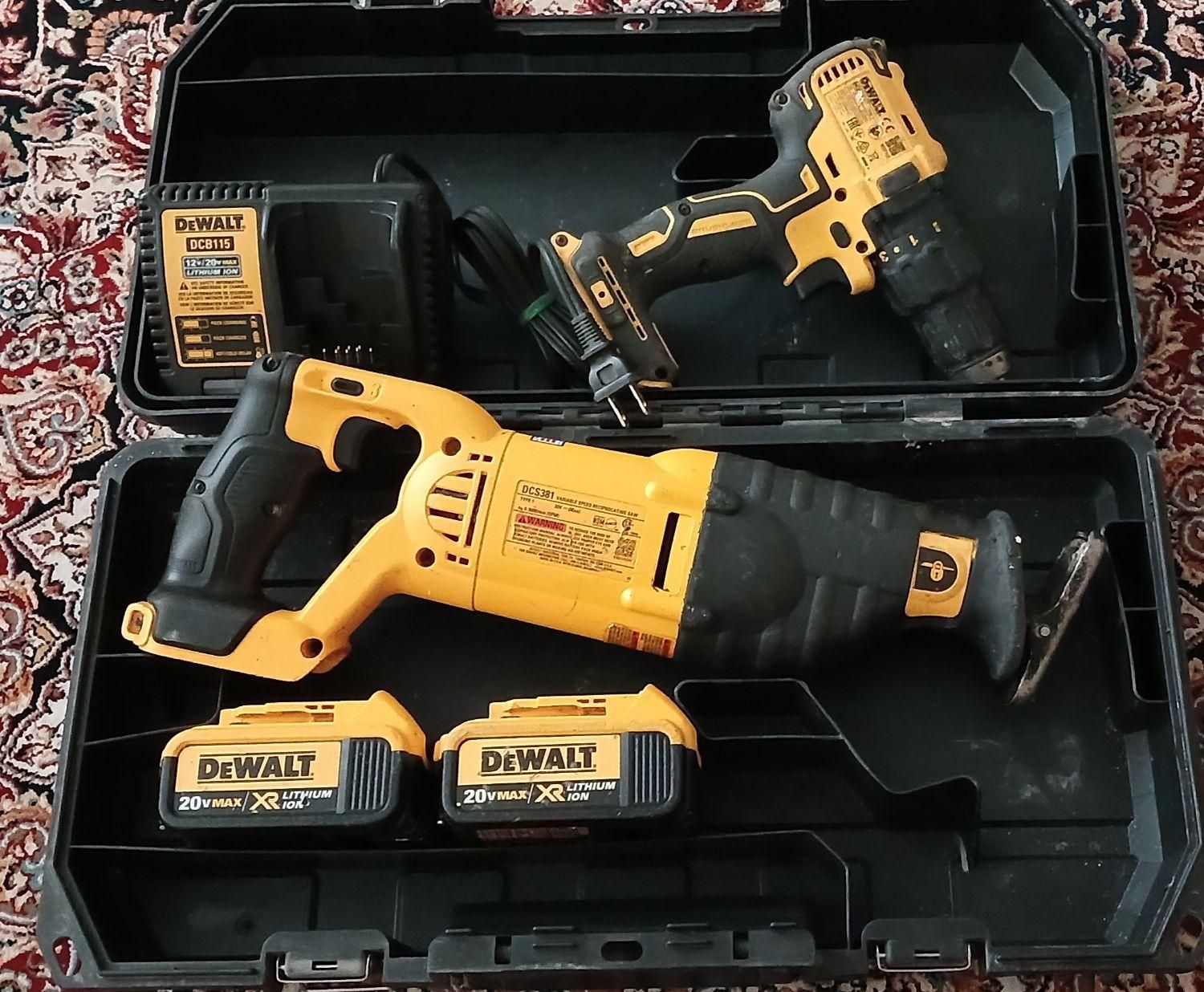 دریل پیچ گوشتی اره افقی بر شارژی دیوالت Dewalt|ابزارآلات|تهران, فیروزآبادی|دیوار