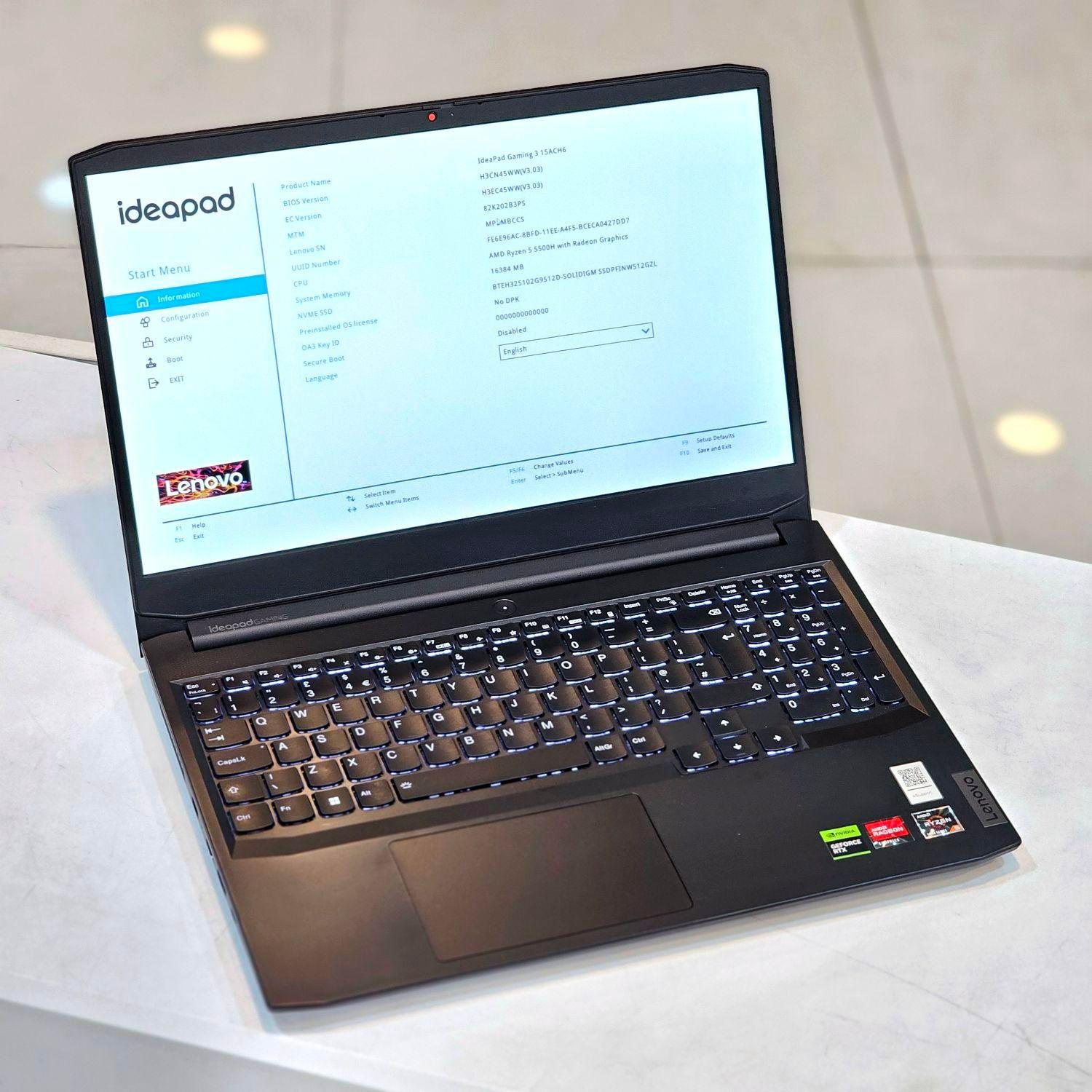 لپتاپ لنوو Lenovo Gaming 3 رم 16 گرافیک RTX|رایانه همراه|شیراز, ملاصدرا|دیوار