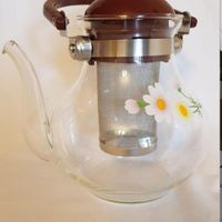 قوری شیشه ای  و نعلبکی چینی|حراج|تهران, الهیه|دیوار