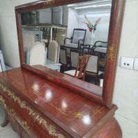 کنسول آینه((خمره ای))نقاشی برنز در حدنو|بوفه، ویترین، کنسول|تهران, امام حسین(ع)|دیوار