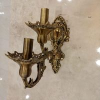 دیوارکوب برنز دوشعله|لوستر و چراغ آویز|تهران, جوادیه|دیوار