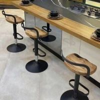 صندلی اپن کانتر جکدار و ثابت(کف چوبی،گردو و راش)|صندلی و نیمکت|تهران, شهرک ولیعصر|دیوار