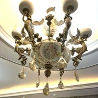 دوعدد لوستر برنجی ۶ شاخه|لوستر و چراغ آویز|تهران, ونک|دیوار