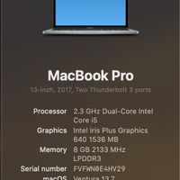 Macbook pro(2017) R8/256G|رایانه همراه|تهران, نیاوران|دیوار