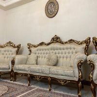 مبلمان لوکس استیل ۹ نفره میز جلو مبل و ۳ عدد عسلی|مبلمان خانگی و میز عسلی|تهران, مسعودیه|دیوار