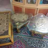 بوفه دوتیکه امMDF سالم،سه تاعسلی طلایی باشیشه ضخیم|بوفه، ویترین، کنسول|تهران, مشیریه|دیوار