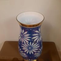 گلدان کریستال دو پوست بسیار قدیمی طلاکوب آنتیک|صنایع دستی و سایر لوازم تزئینی|تهران, اقدسیه|دیوار