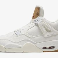 لیوایز ایر جردن ۴ سفید Levis Air Jordan 4 white|کیف، کفش، کمربند|تهران, بازار|دیوار