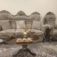 مبل استیل۷نفره جلو مبلی دوعددعسلی ناهارخوری۶نفره|مبلمان خانگی و میز عسلی|تهران, ایران|دیوار