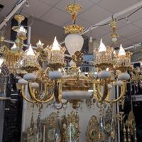 لوستر کنار سالنی برنجی لوسترجدید لوستر اصفهان.|لوستر و چراغ آویز|مشهد, محله طلاب|دیوار