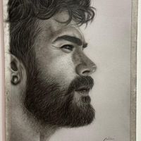آموزش نقاشی سیاه قلم به سبک هایپررئال|خدمات آموزشی|مشهد, کوه سنگی|دیوار