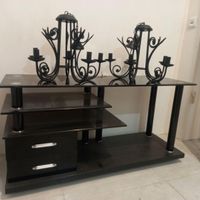 یک جفت لوستر  فرفورژه مشکی رنگ‌|لوستر و چراغ آویز|تهران, سیدخندان|دیوار