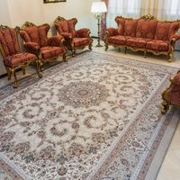 روفرشی کشدار کد ۷۵۵ رنگ زمینه بژ خاکی|روفرشی|تهران, تهران‌سر|دیوار