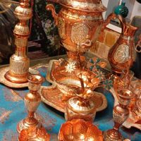 ست کامل سماور مس و روکش نقره|سماور، چای‌ساز، قهوه‌ساز|تهران, ابوذر (منطقه ۱۵)|دیوار