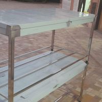 دو عدد میز کار تمام استیل دو متری در عرض یک متر|کافی‌شاپ و رستوران|تهران, صاحب الزمان|دیوار