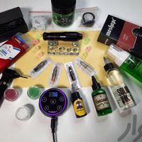 پکیج دستگاه تتو بدن پن/رنگ/پوست مصنوعی/کلینزر|آرایشی، بهداشتی، درمانی|تهران, فردوسی|دیوار