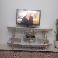 ایینه شمعدان و میزتلویزیون برنز|میز تلویزیون|گلبهار, |دیوار